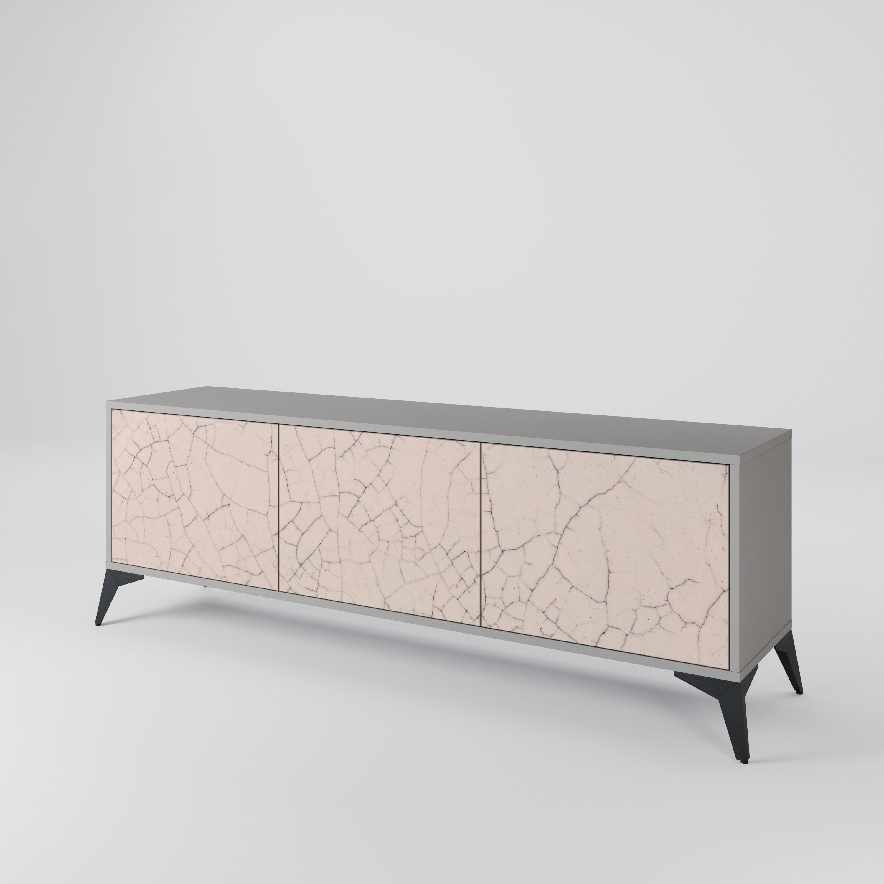 CERAMIC TEXTURE Mueble de TV de 3 Puertas