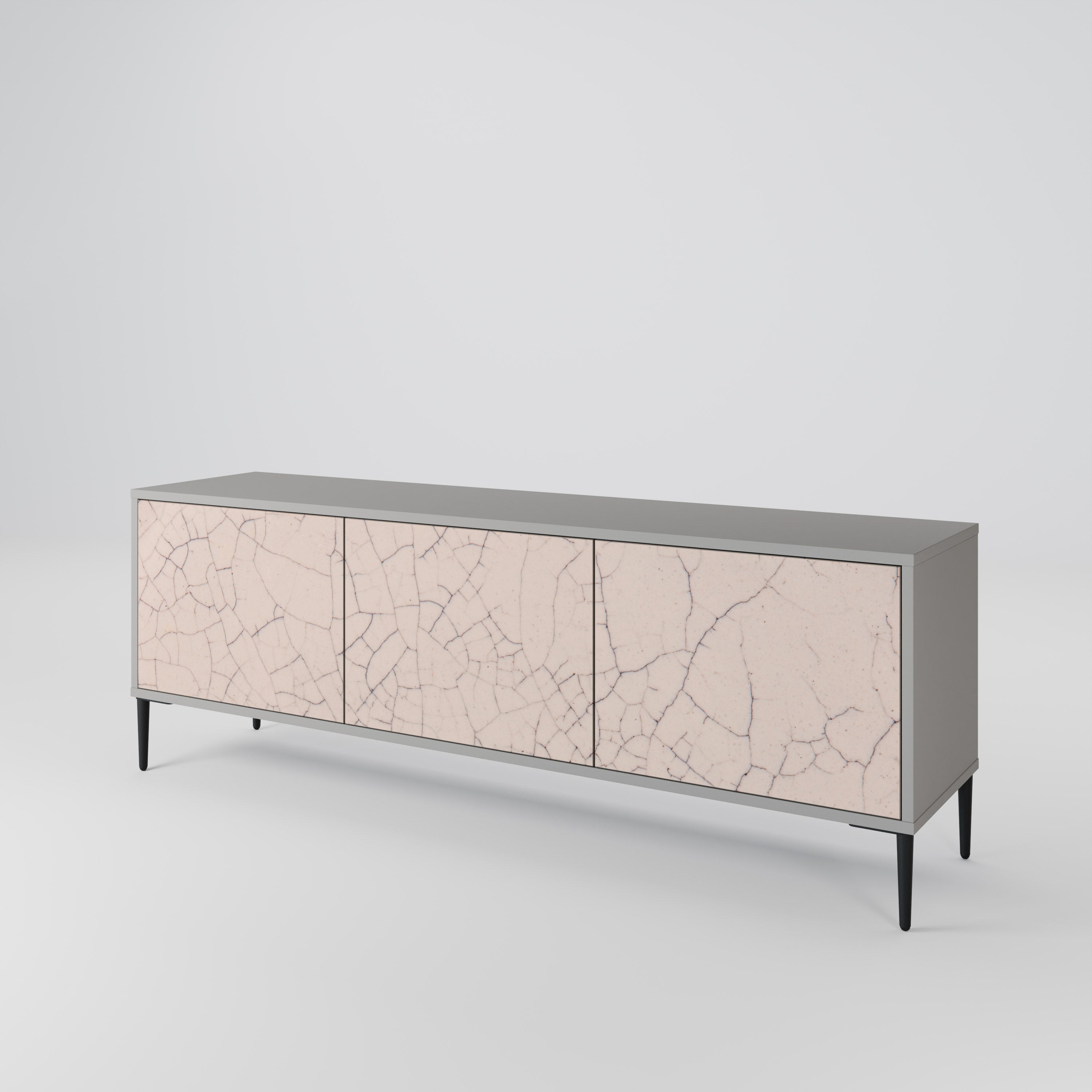 CERAMIC TEXTURE Mueble de TV de 3 Puertas