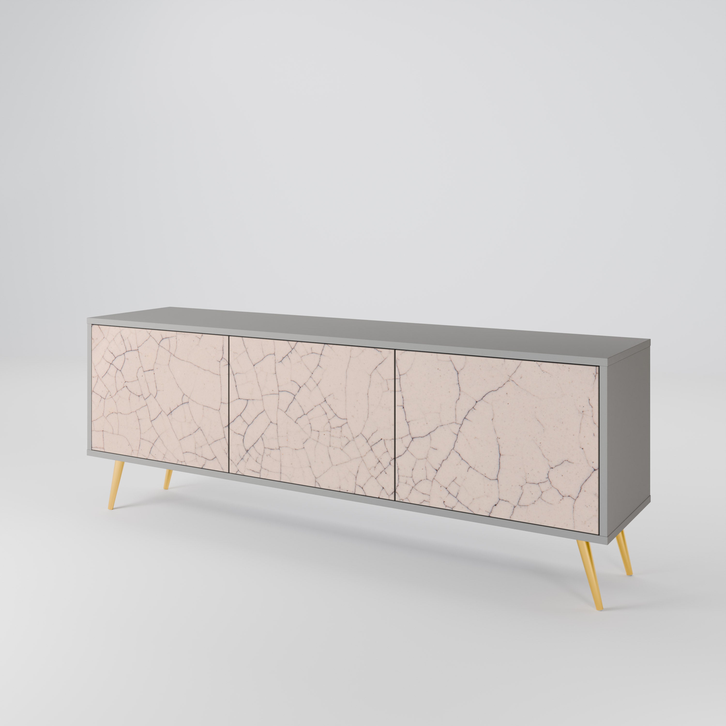 CERAMIC TEXTURE Mueble de TV de 3 Puertas