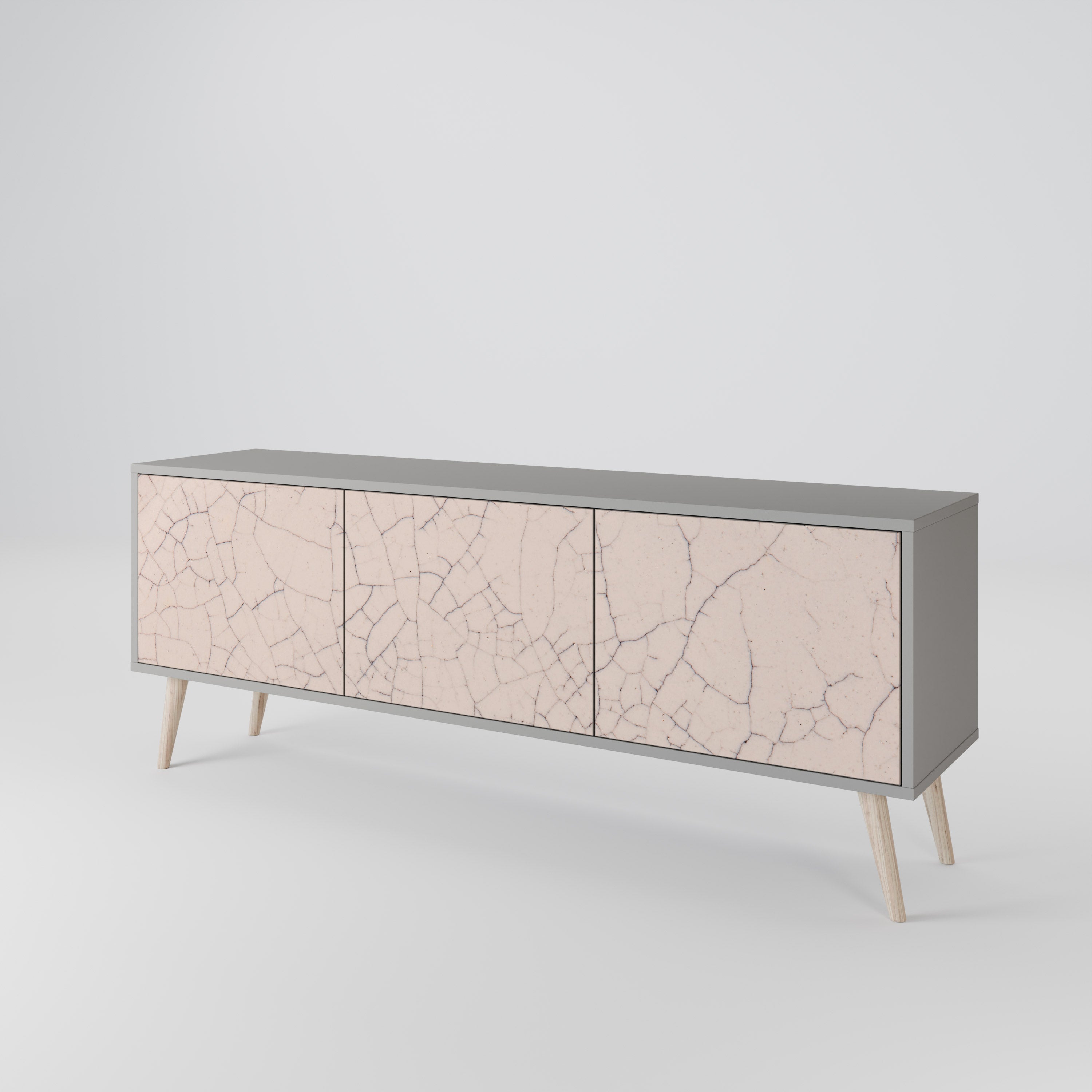 CERAMIC TEXTURE Mueble de TV de 3 Puertas