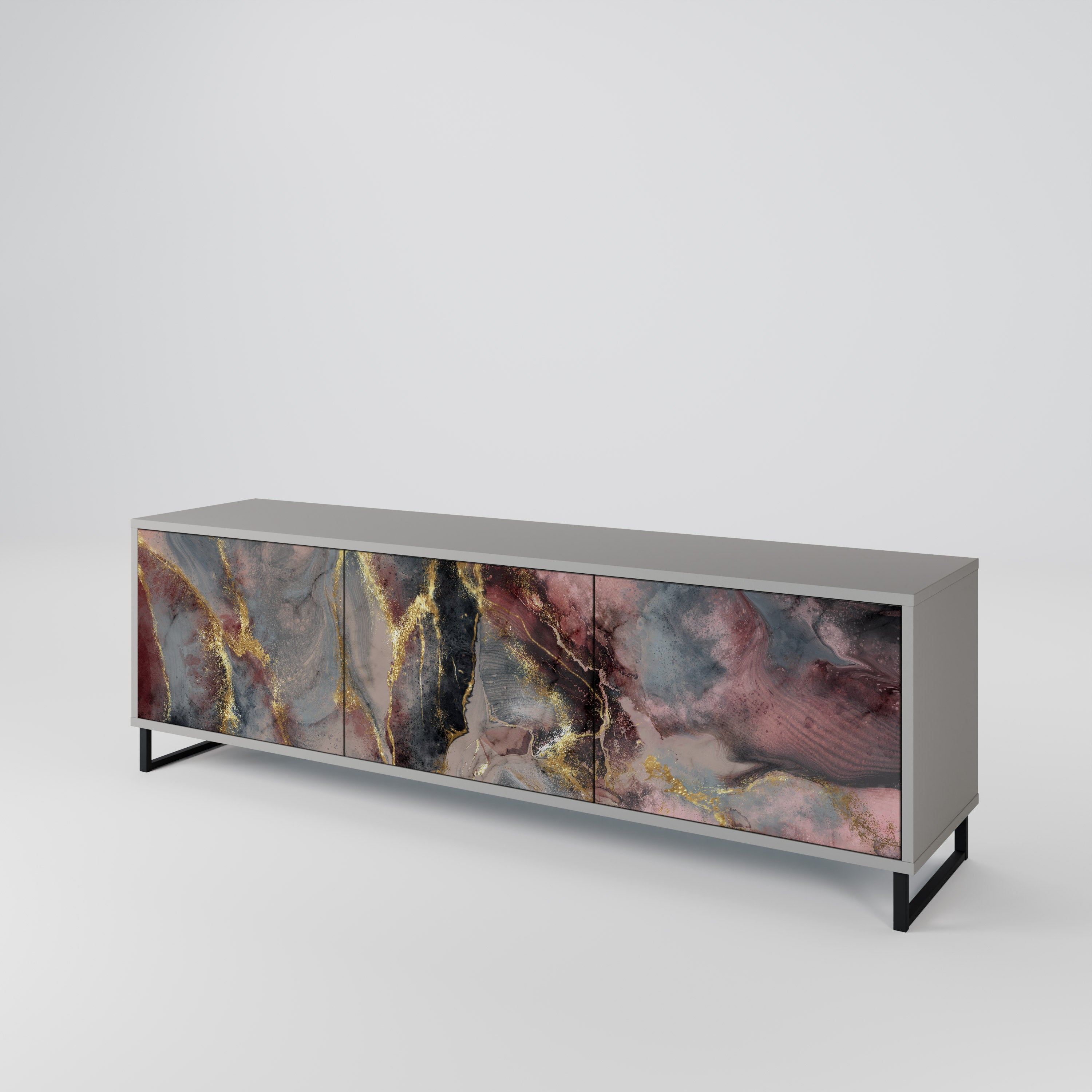 GOLDEN TIDES Mueble de TV de 3 Puertas