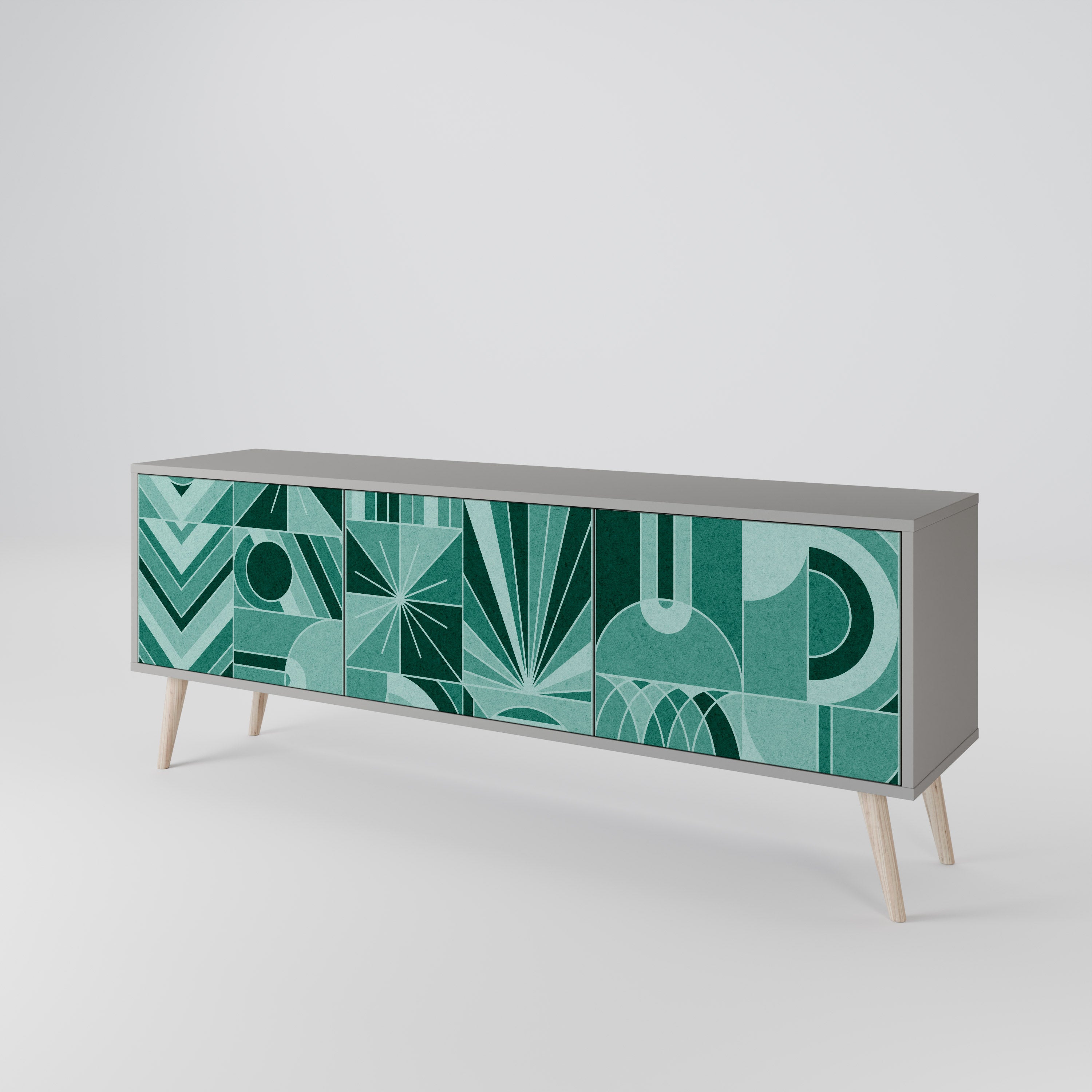 HARMONIC GRID Mueble de TV de 3 Puertas