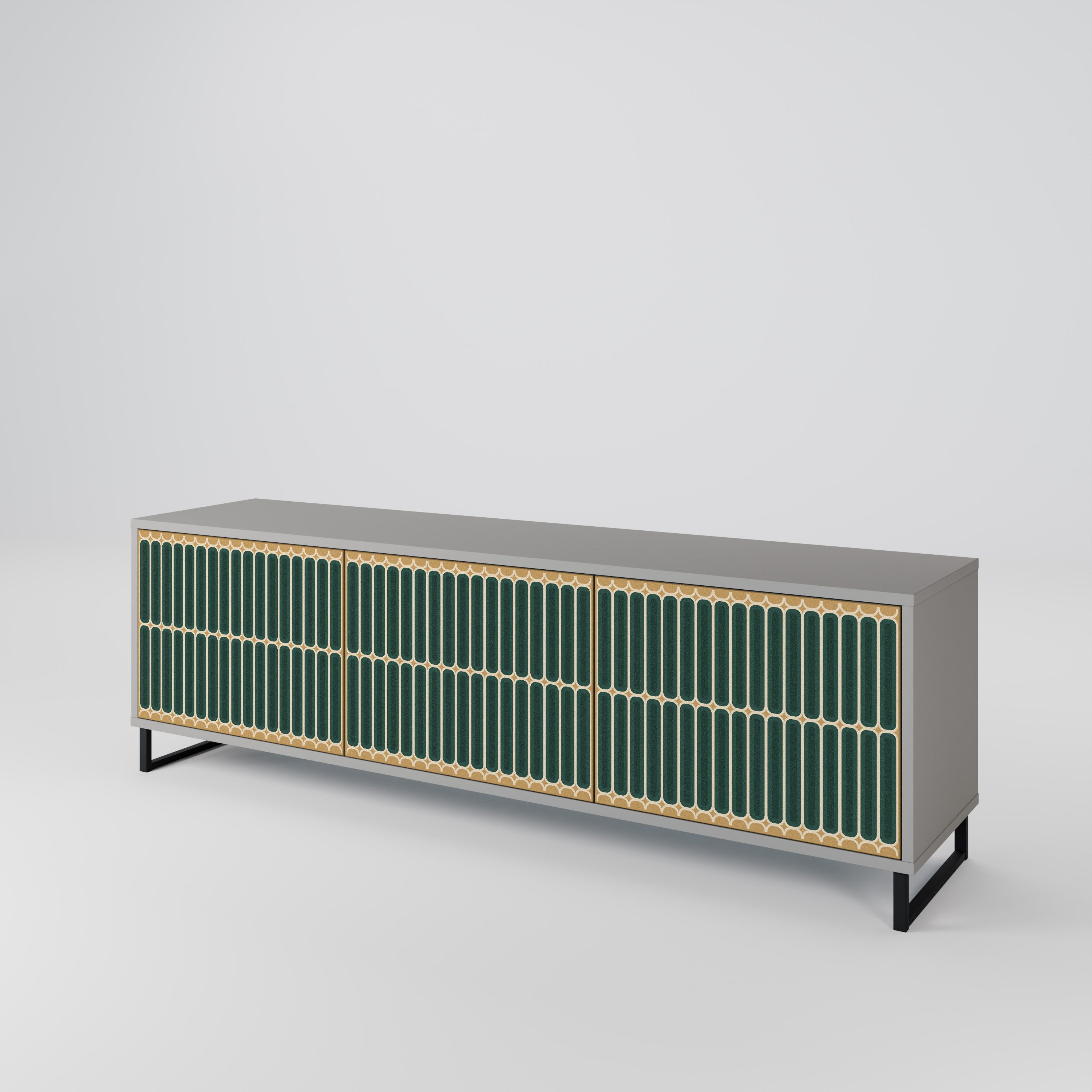 ILUSION GATE Mueble de TV de 3 Puertas