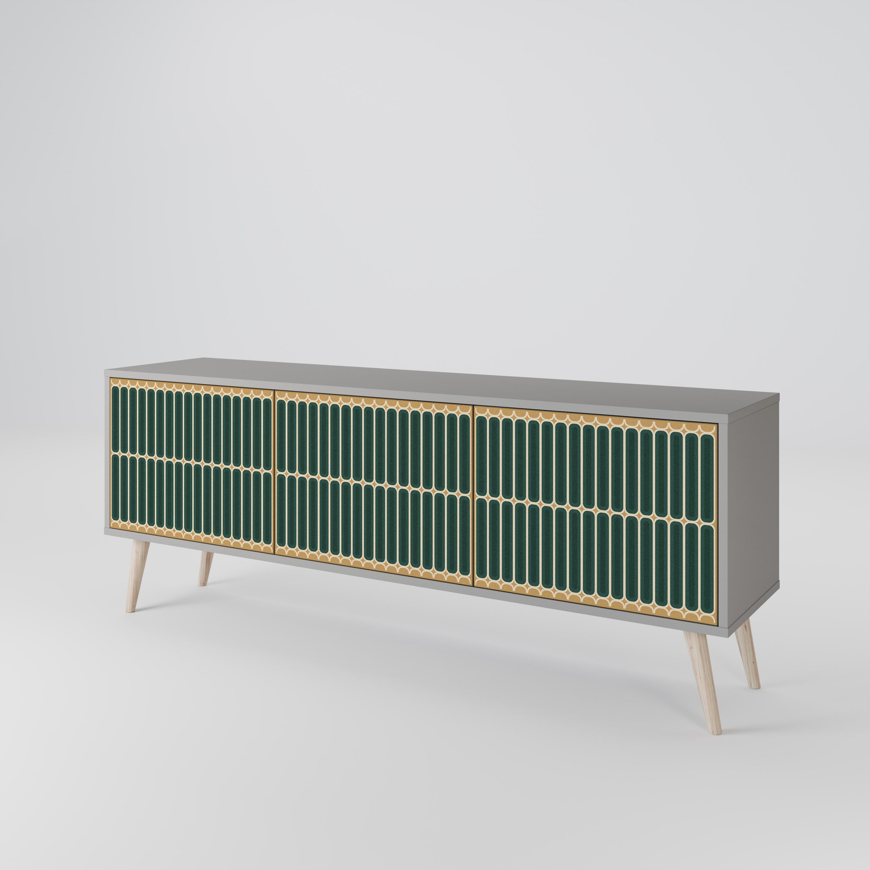 ILUSION GATE Mueble de TV de 3 Puertas