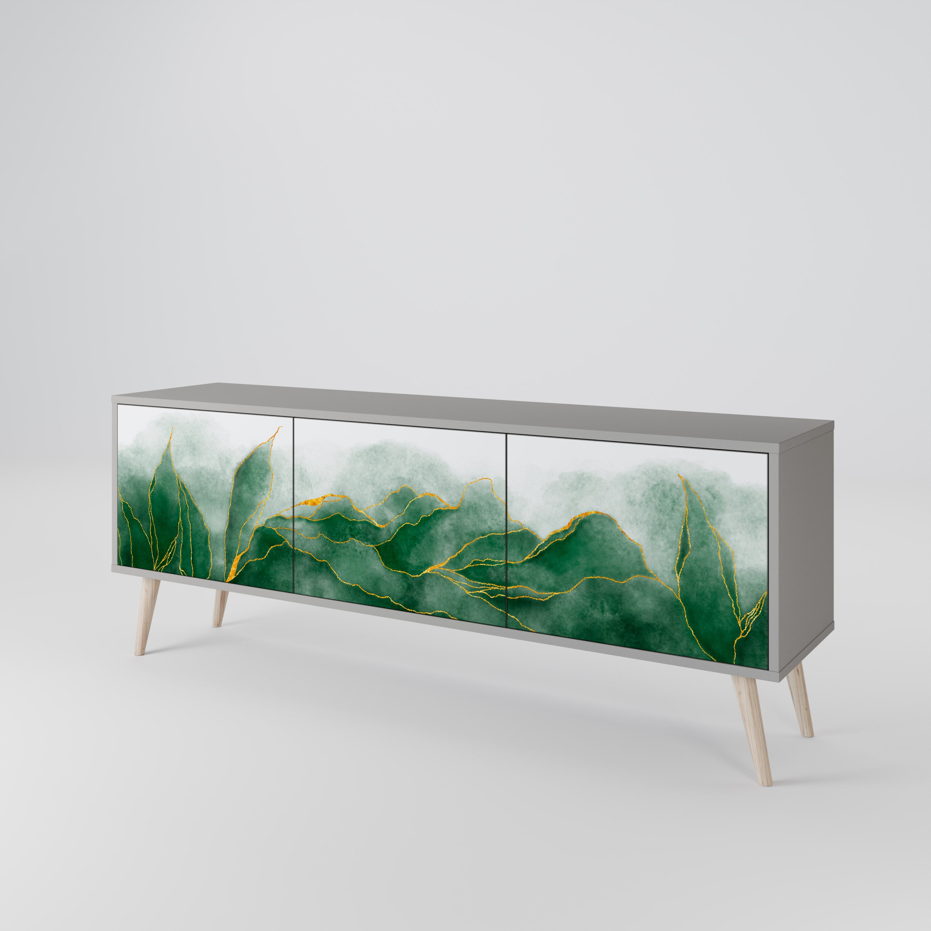 EXPENSIVE NATURE Mueble de TV de 3 Puertas