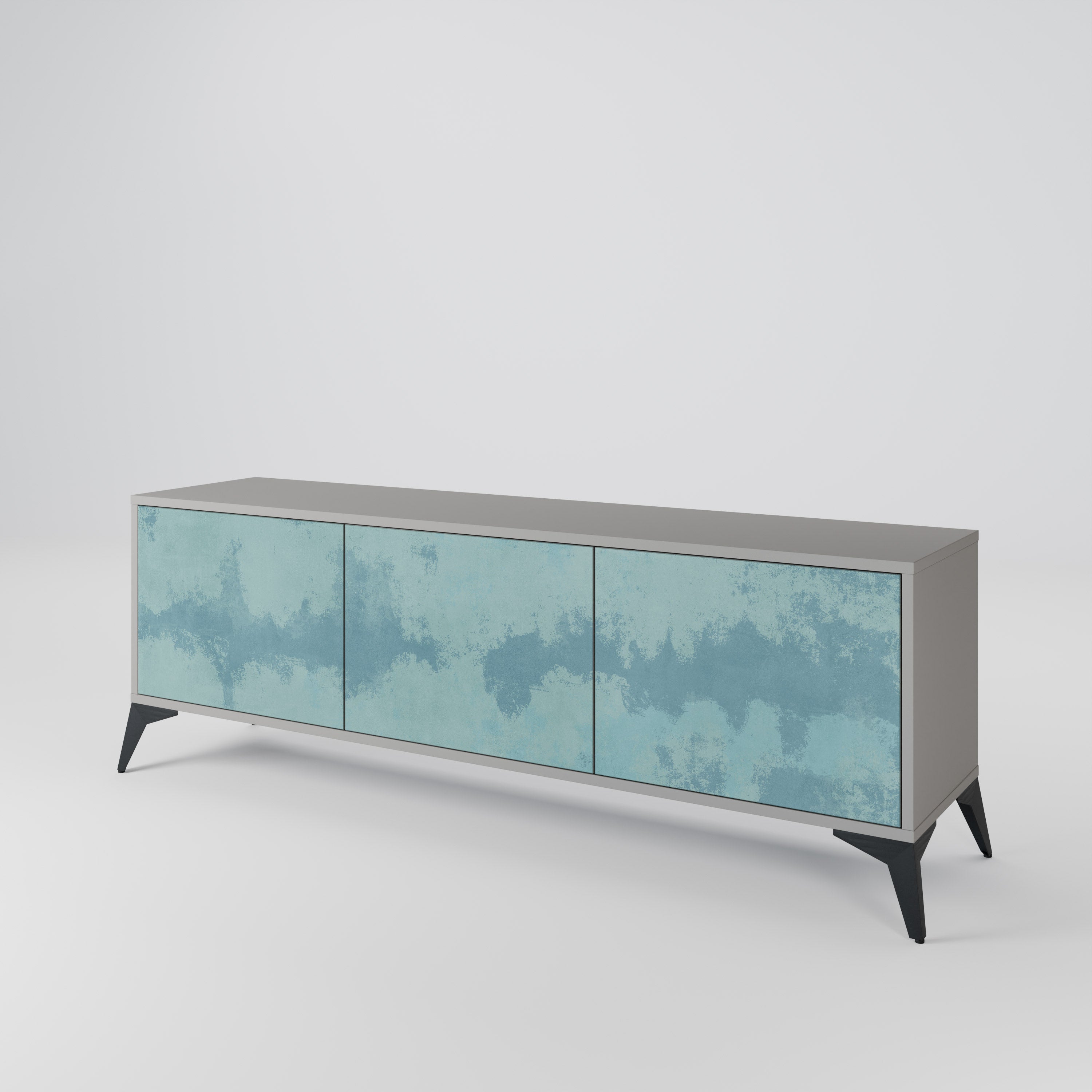 SKY WASH Mueble de TV de 3 Puertas