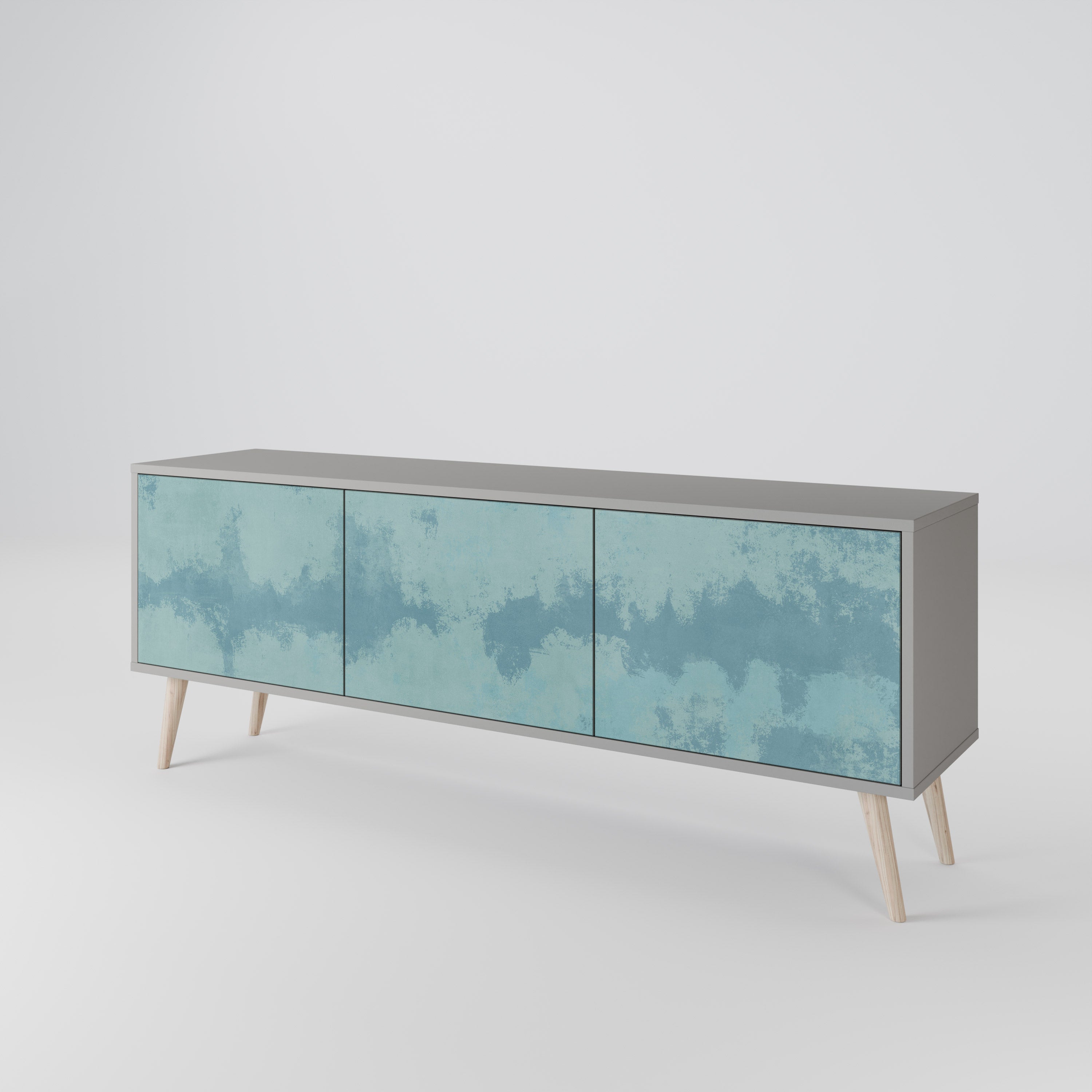 SKY WASH Mueble de TV de 3 Puertas