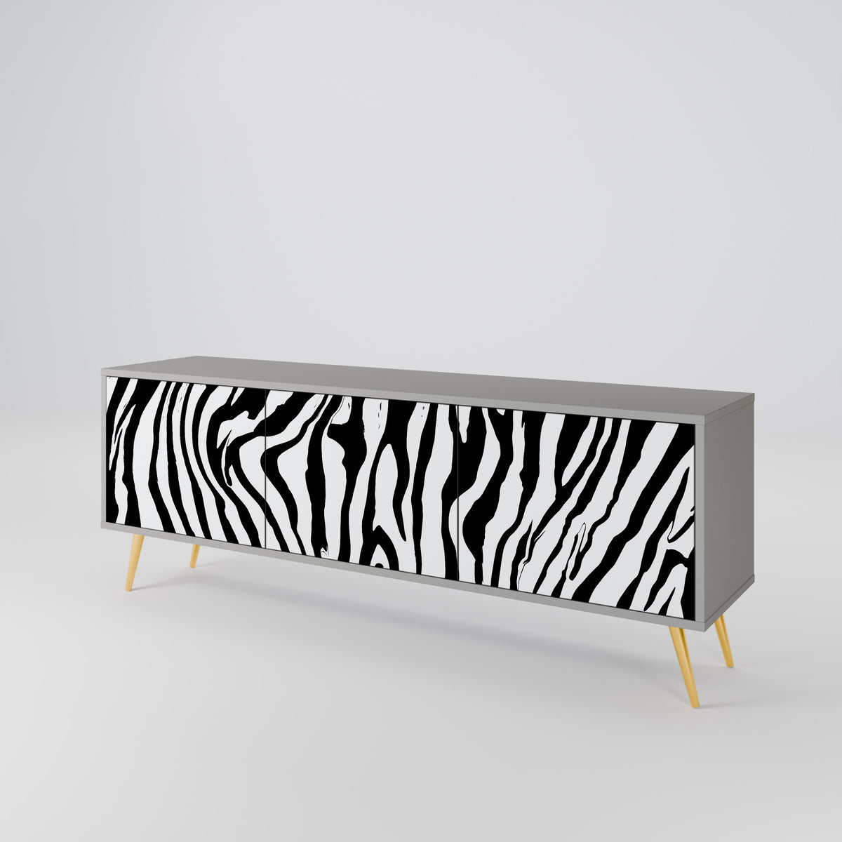 SPLENDID ZEBRA Έπιπλο τηλεόρασης 3-θυρών