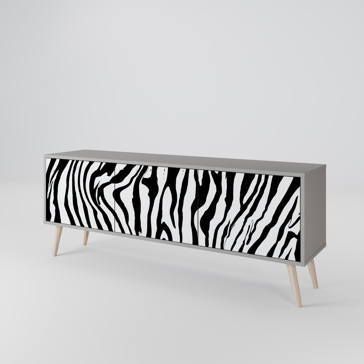 SPLENDID ZEBRA Έπιπλο τηλεόρασης 3-θυρών