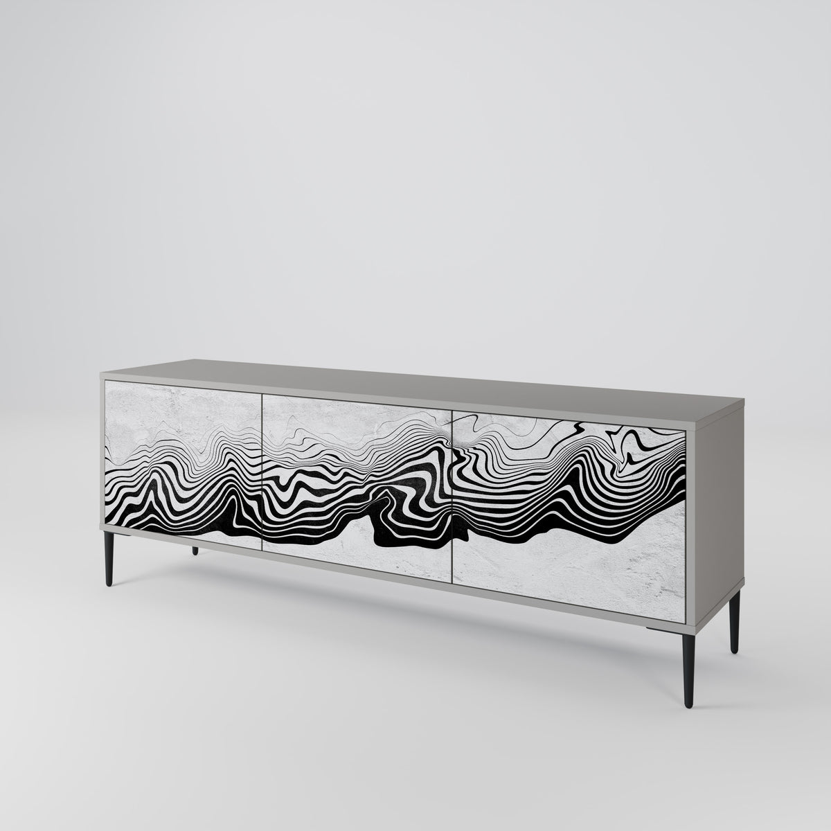 MONOCHROME MIRAGE Έπιπλο τηλεόρασης 3-θυρών
