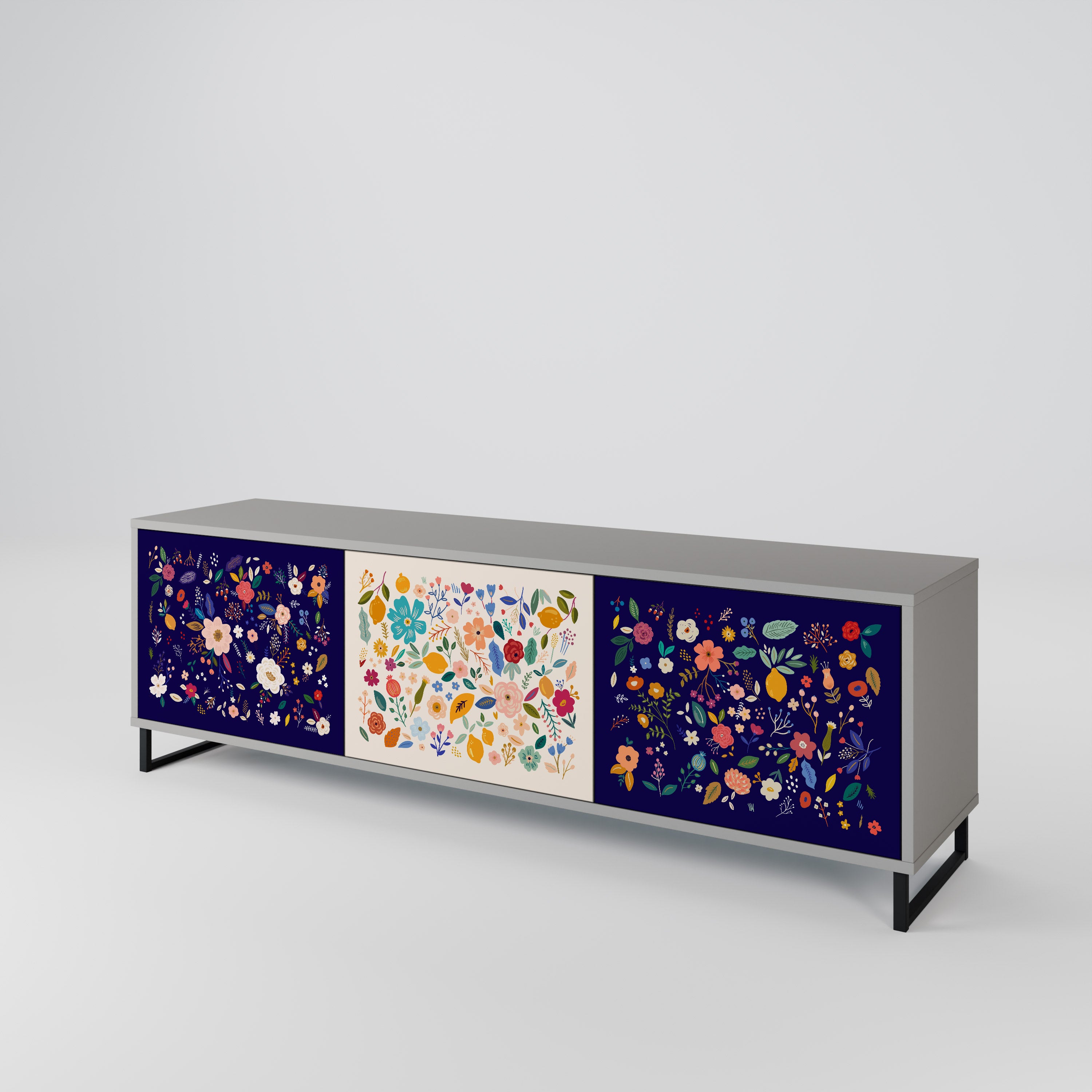 FLORAL COMBINATION 3-türiges TV-Lowboard