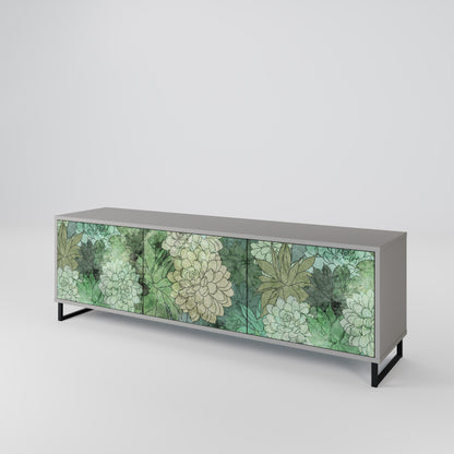 SUCCULENT CLUSTER TV-bänk med 3 dörrar