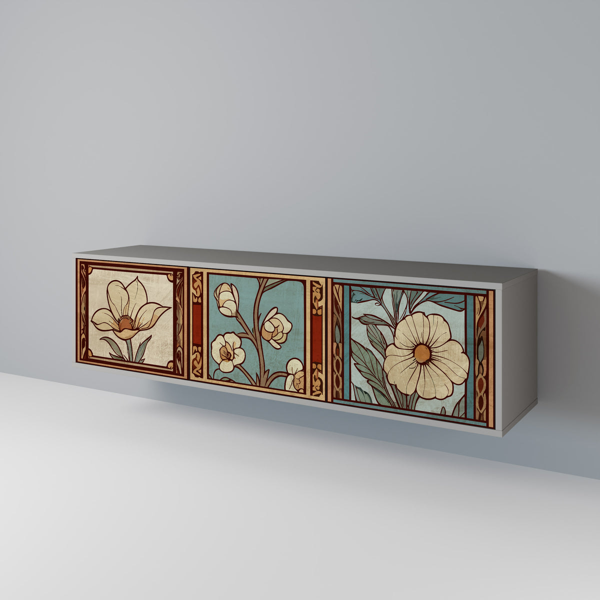 TIMELESS FLORA 3-türiges TV-Lowboard