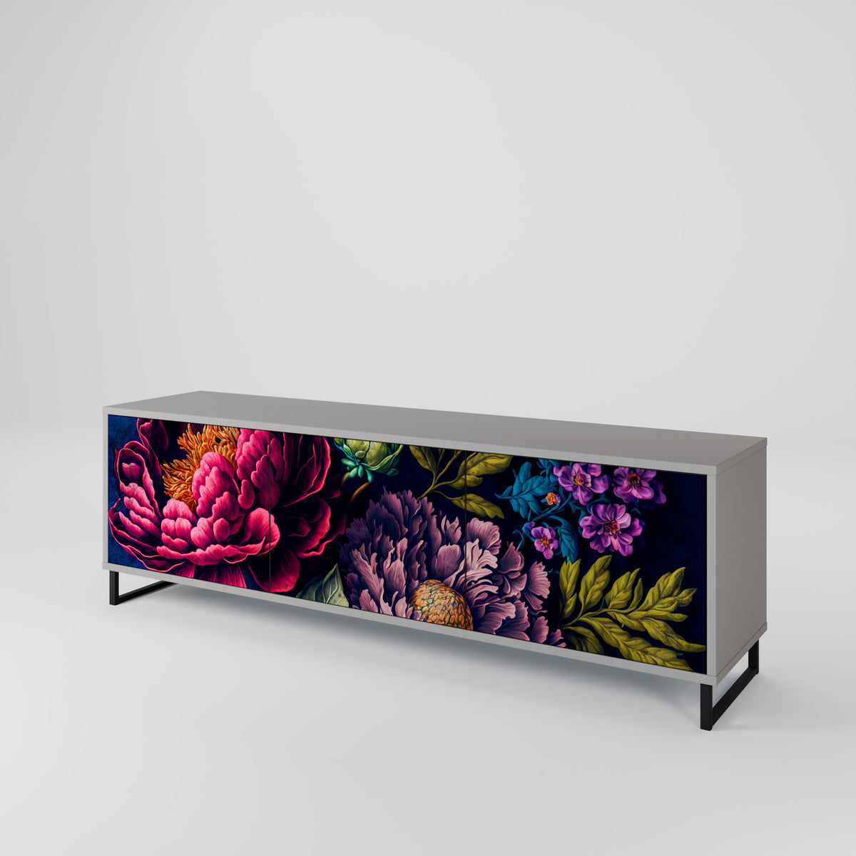 BLOOMING ELEGANCE 3-türiges TV-Lowboard