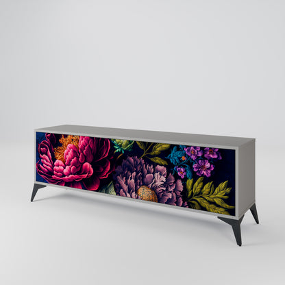 BLOOMING ELEGANCE Třídveřový TV stolek