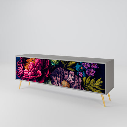 BLOOMING ELEGANCE Třídveřový TV stolek