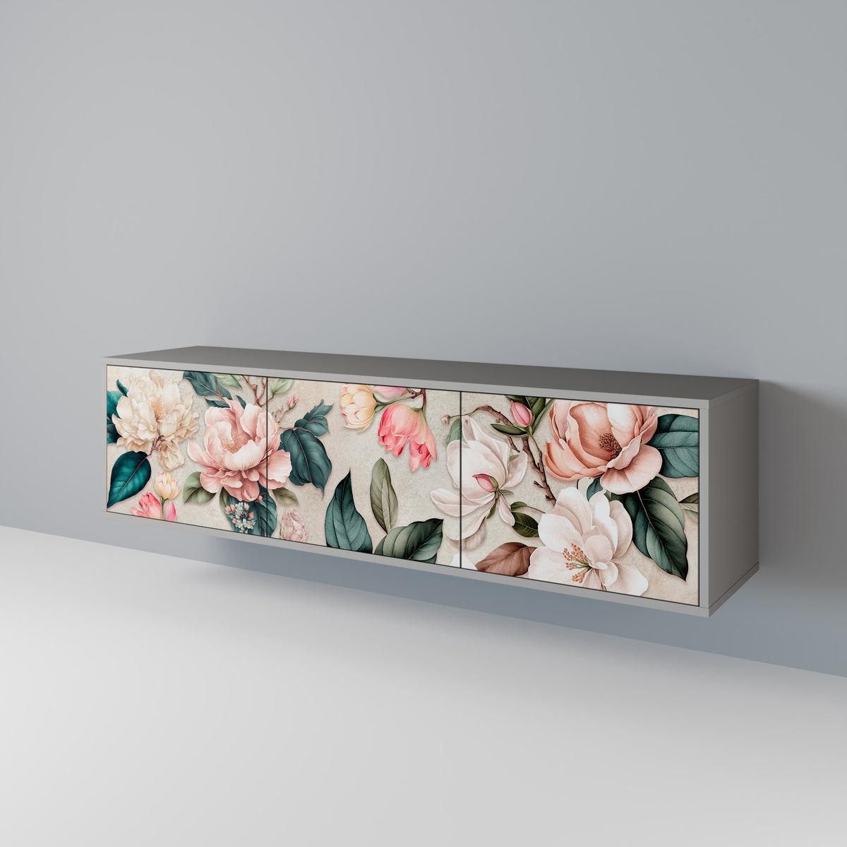 FLORAL GRACE Έπιπλο τηλεόρασης 3-θυρών