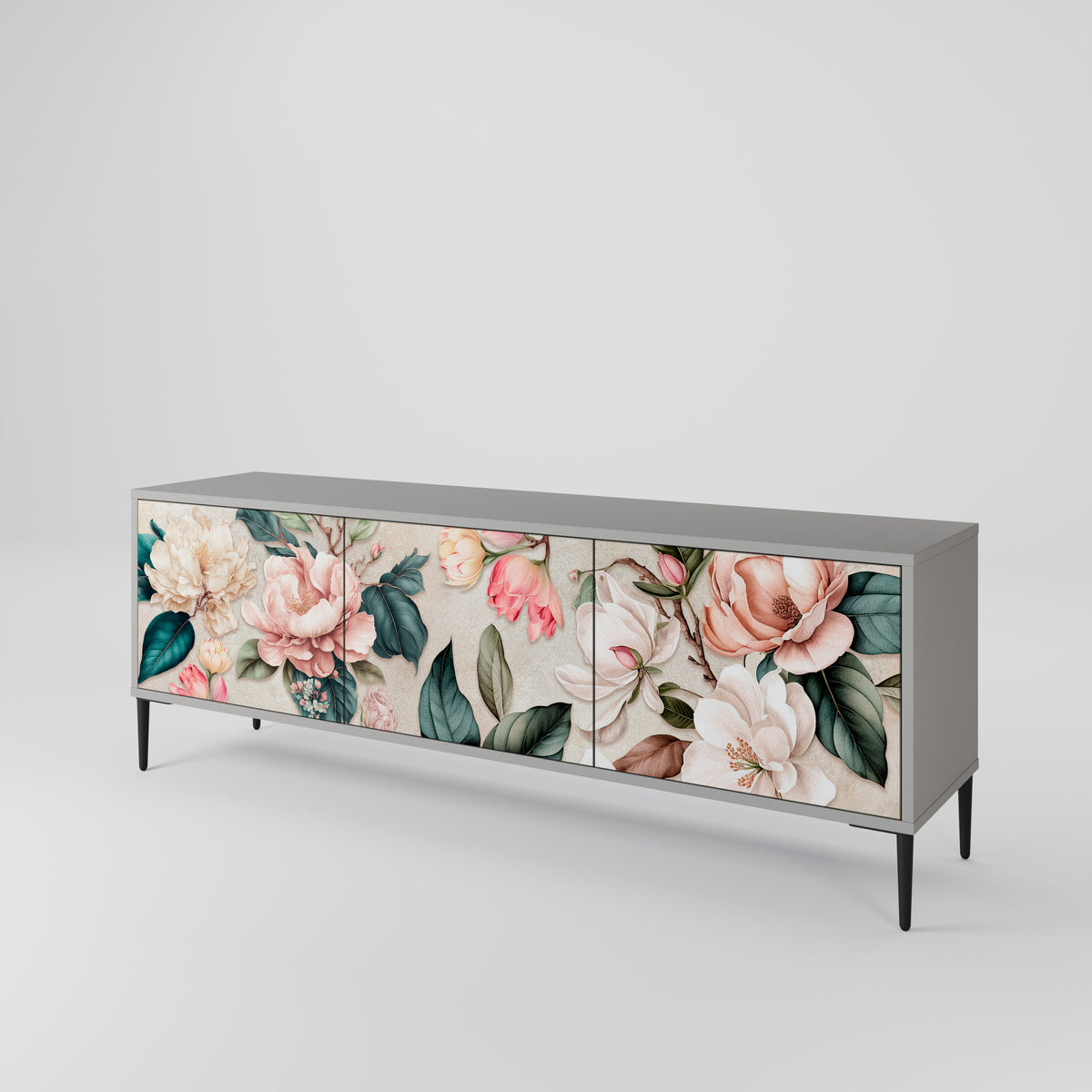 FLORAL GRACE Έπιπλο τηλεόρασης 3-θυρών