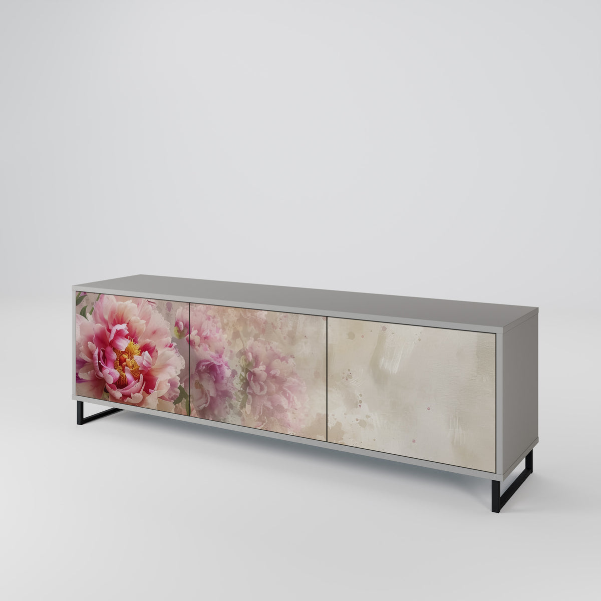 PEONY WHISPER 3-Door TV Cabinet