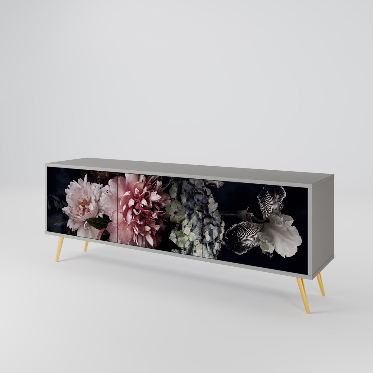 PURE BLOSSOM Έπιπλο τηλεόρασης 3-θυρών