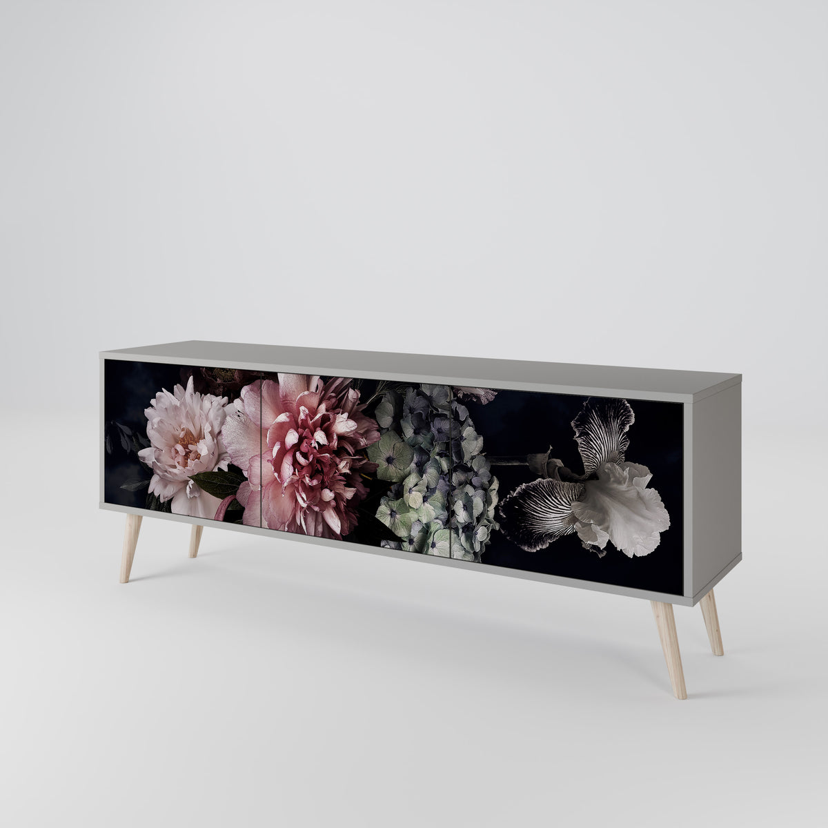 PURE BLOSSOM Έπιπλο τηλεόρασης 3-θυρών