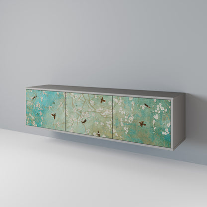 BLOOMING CHARM Mueble de TV de 3 Puertas