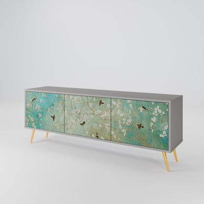 BLOOMING CHARM Mueble de TV de 3 Puertas