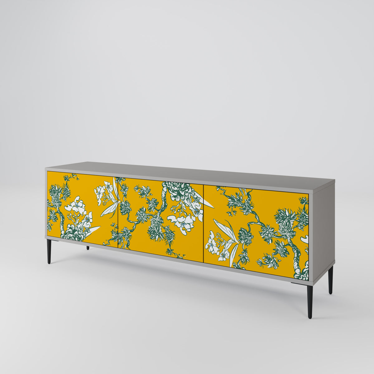YELLOW CHINOISERIE Έπιπλο τηλεόρασης 3-θυρών