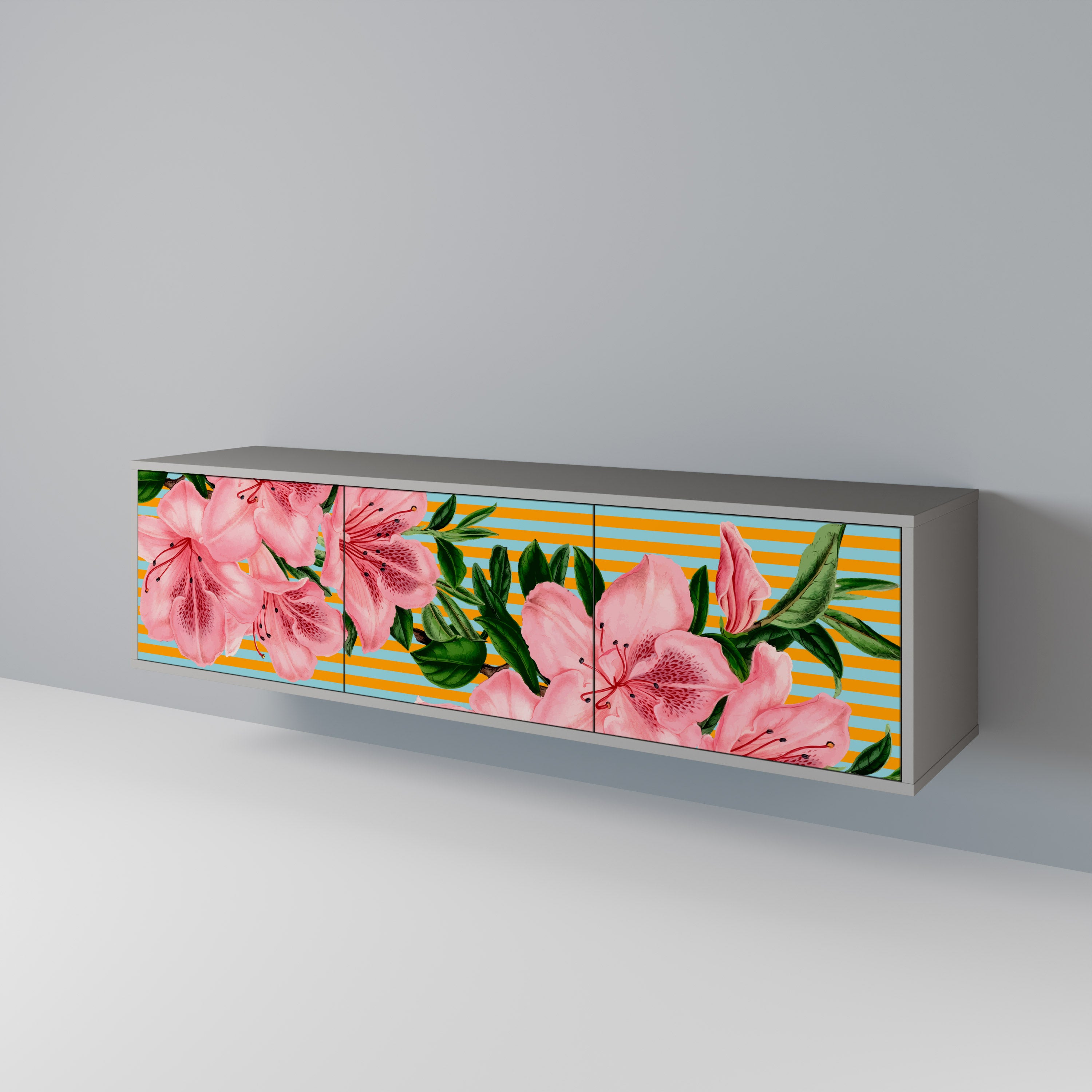 FRAGILE BEAUTY 3-türiges TV-Lowboard