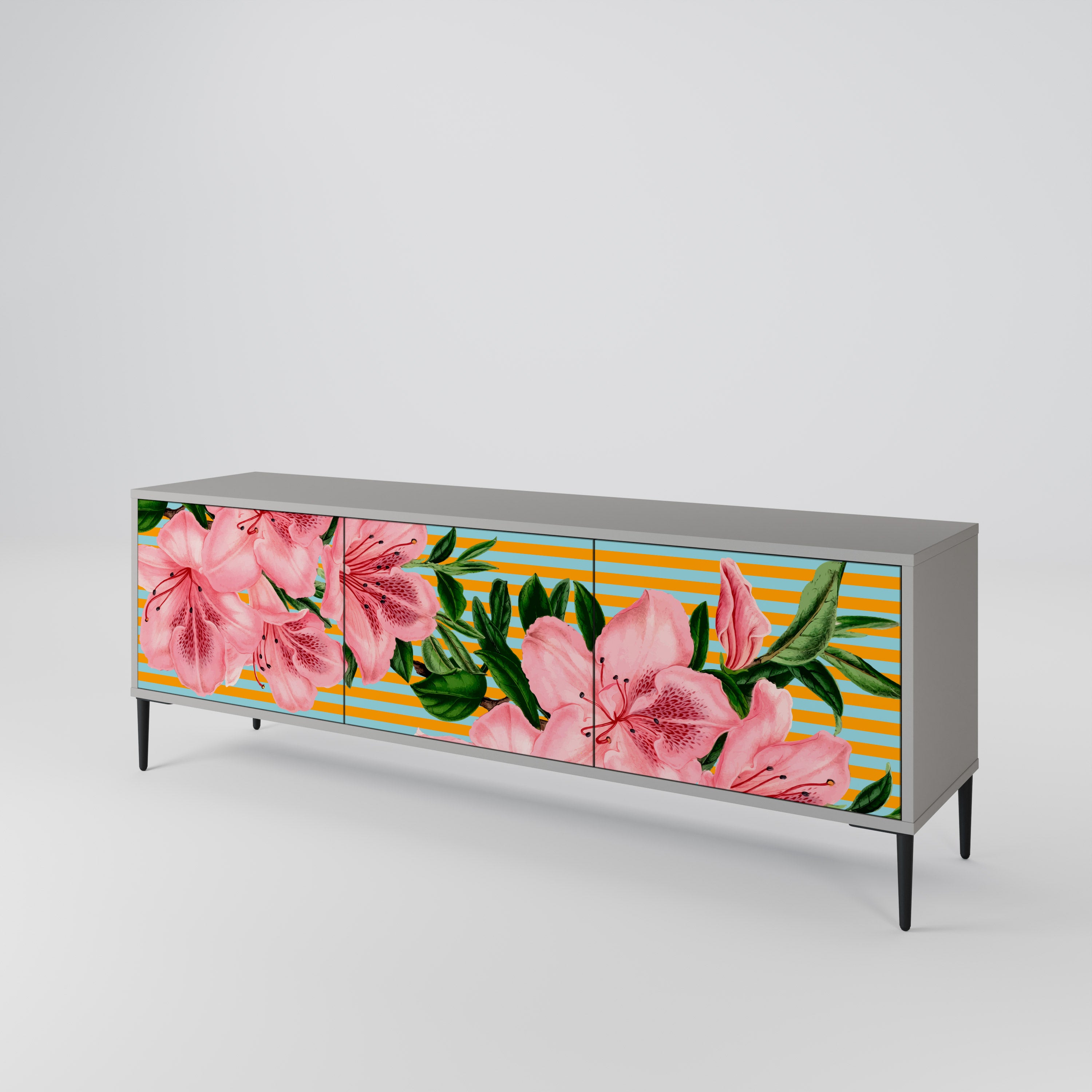 FRAGILE BEAUTY 3-türiges TV-Lowboard