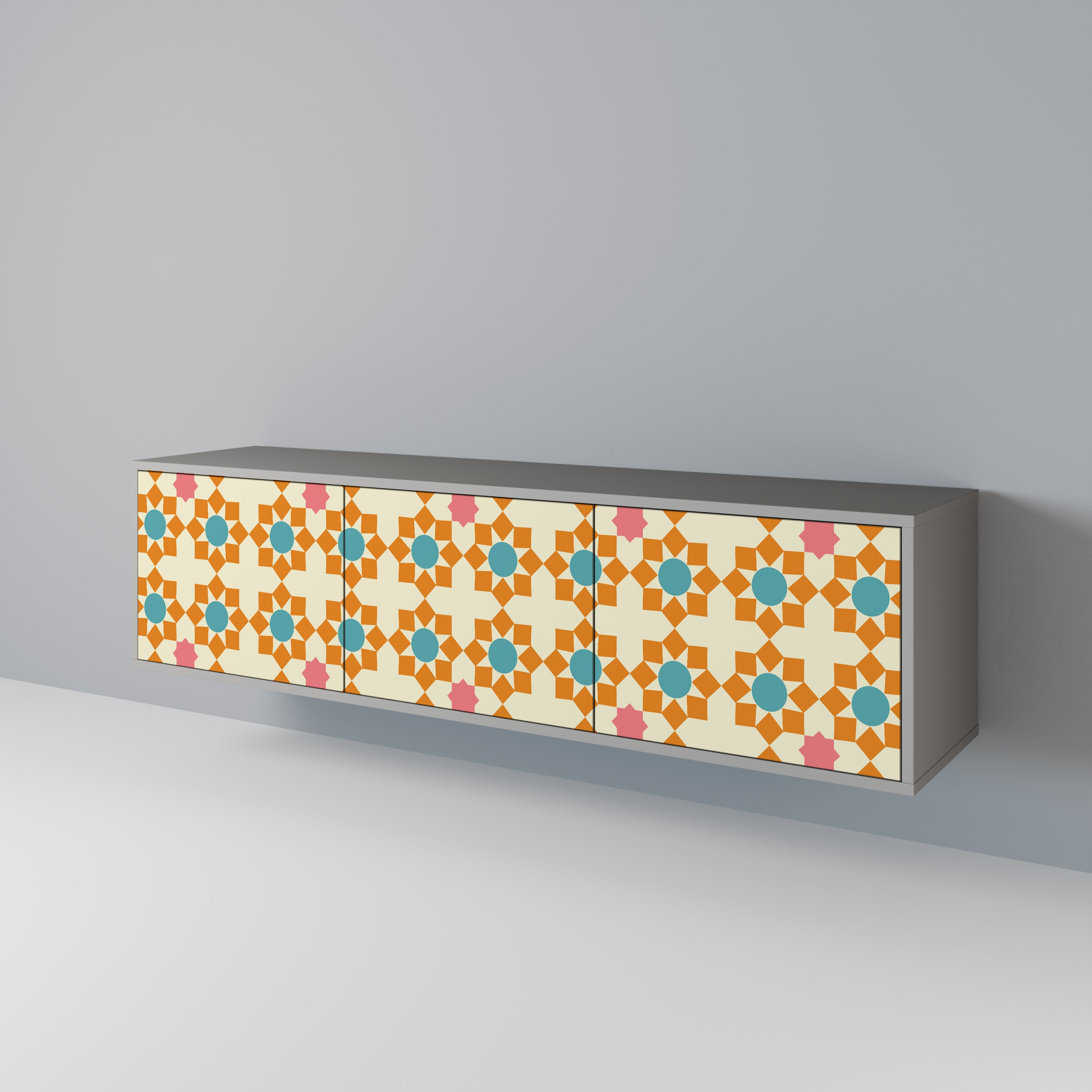 FLORAL DECOR 3-türiges TV-Lowboard