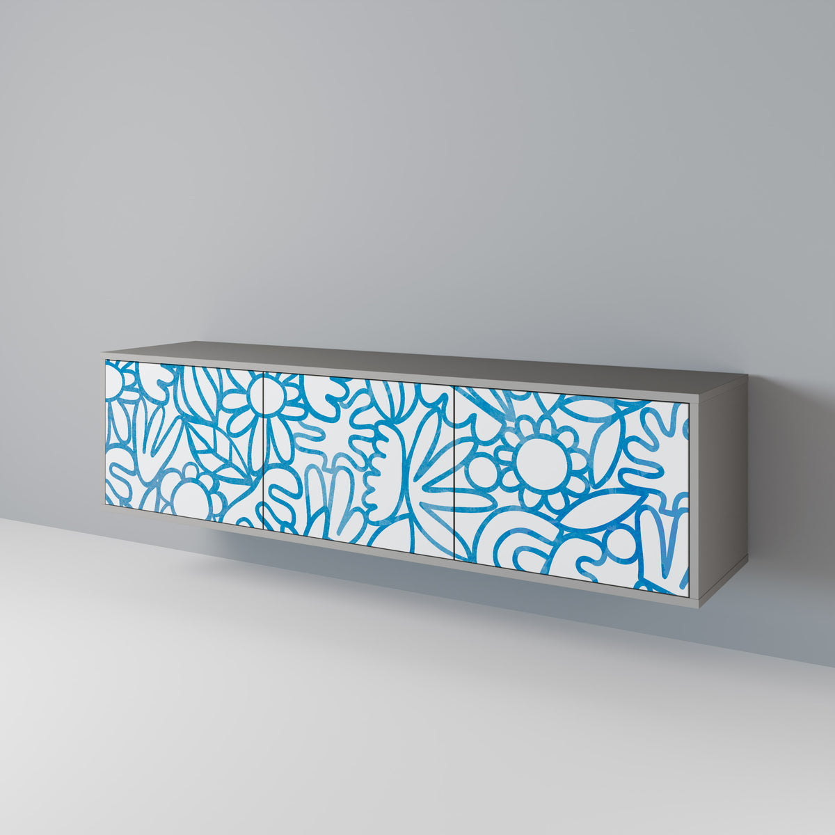 BLOOMY MORNING 3-türiges TV-Lowboard