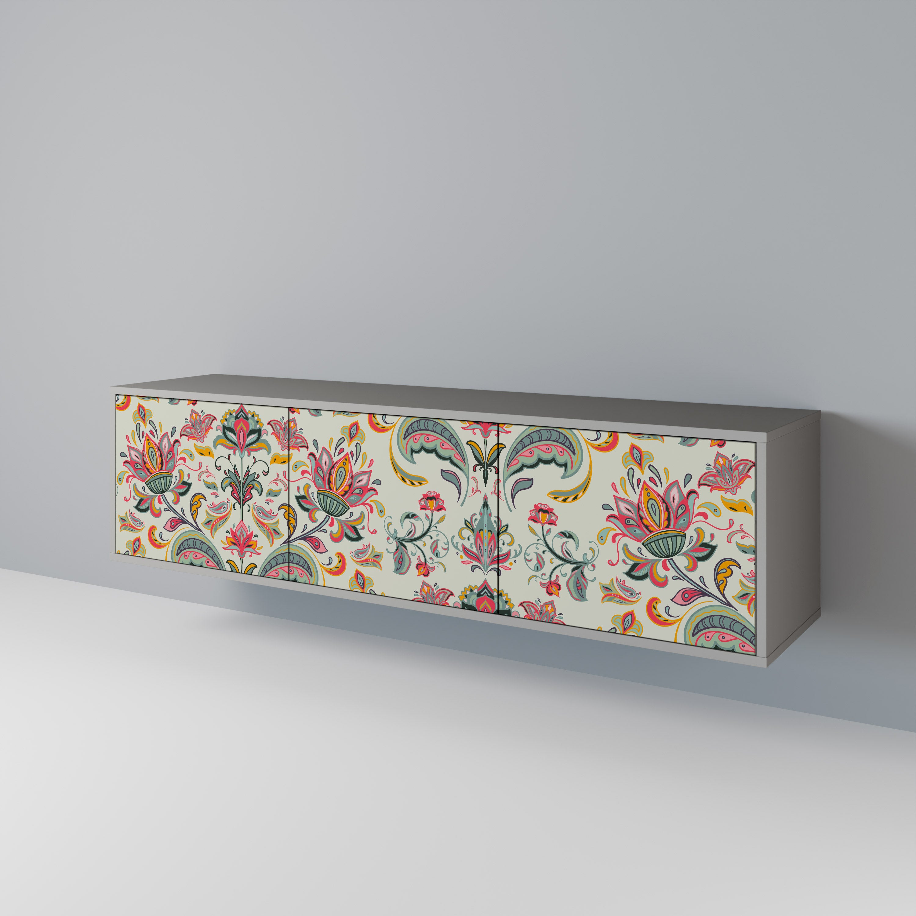 ORGANIC FOLKLORE 3-Door TV Cabinet