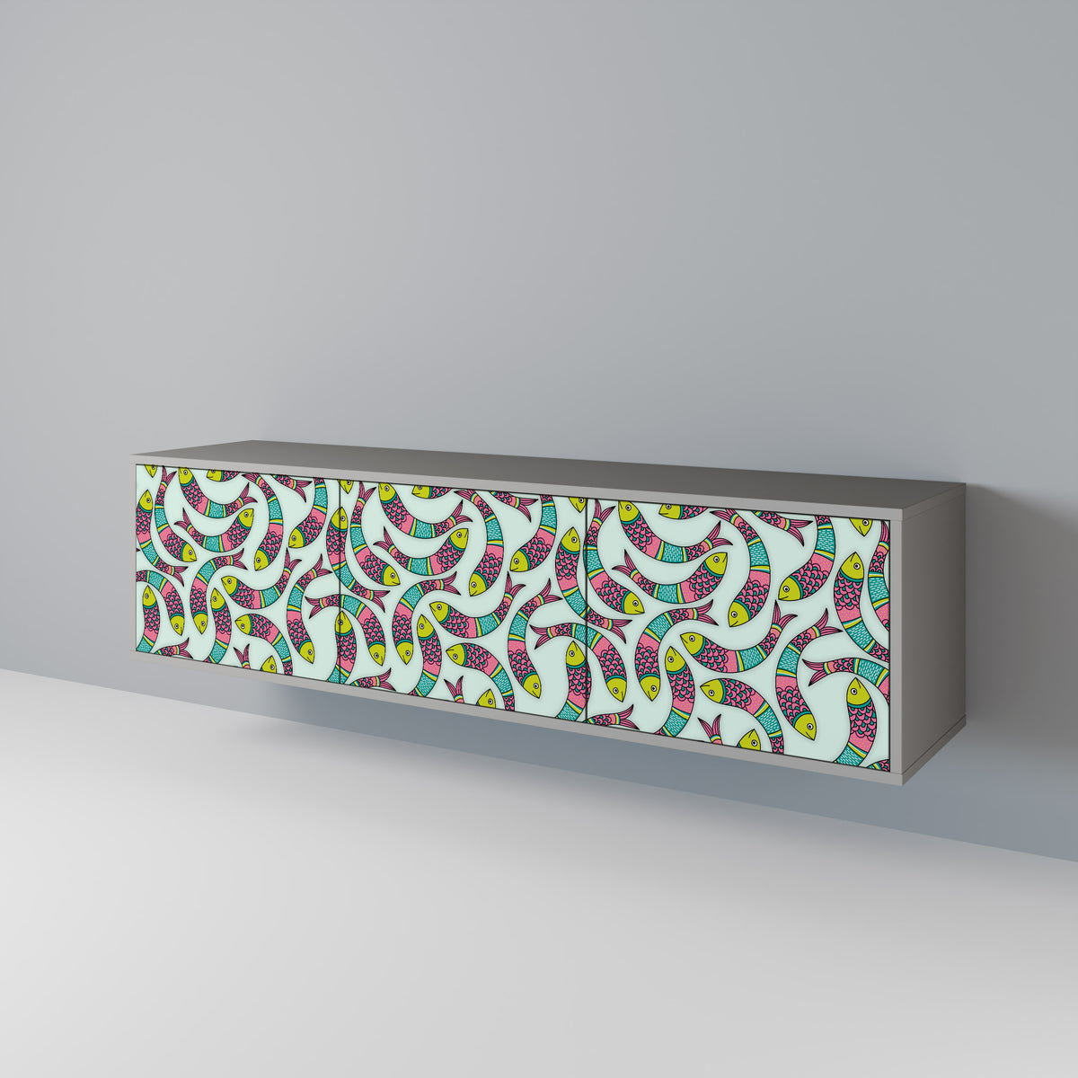 INDIAN FISH 3-türiges TV-Lowboard