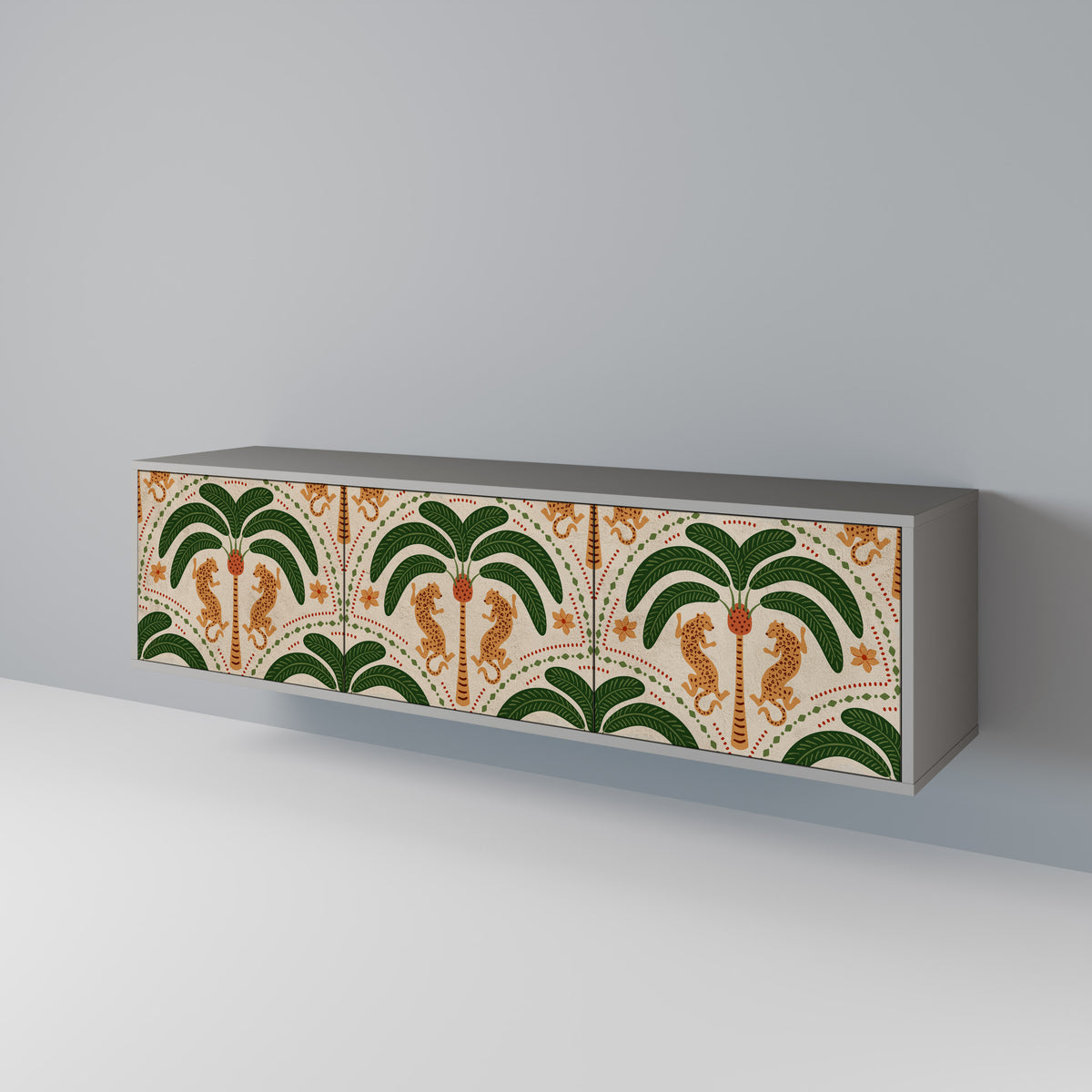 DANCING PREDATORS 3-türiges TV-Lowboard