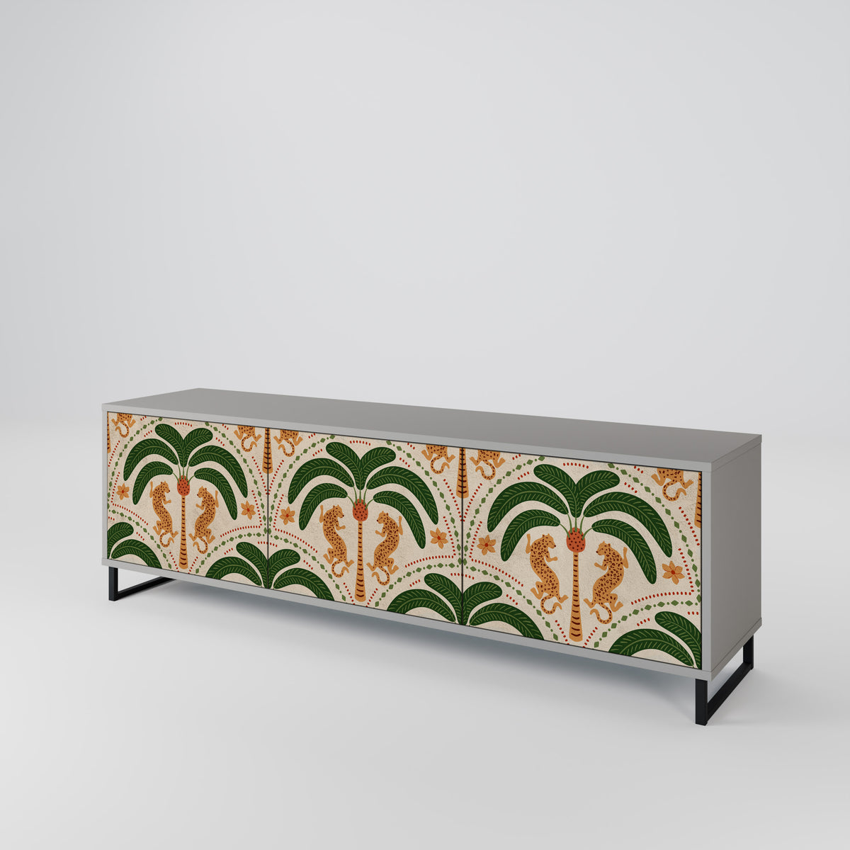 DANCING PREDATORS 3-türiges TV-Lowboard