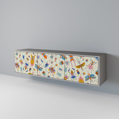 COLORFUL INSECTS Mueble de TV de 3 Puertas