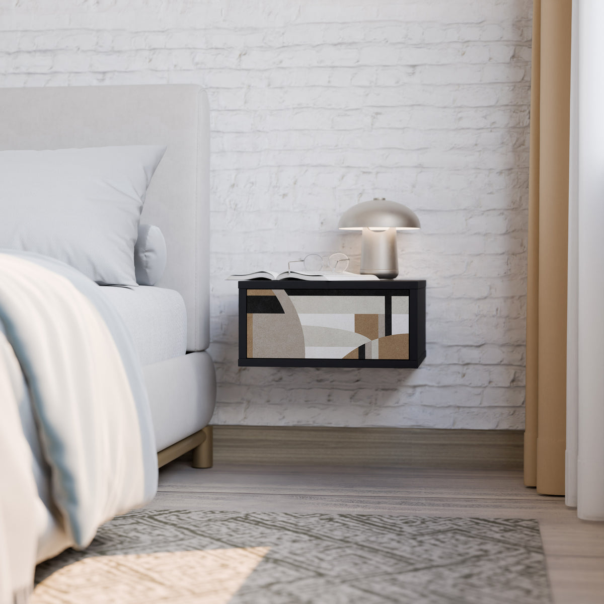 DELICATE MEMENTO Nightstand with Drawer