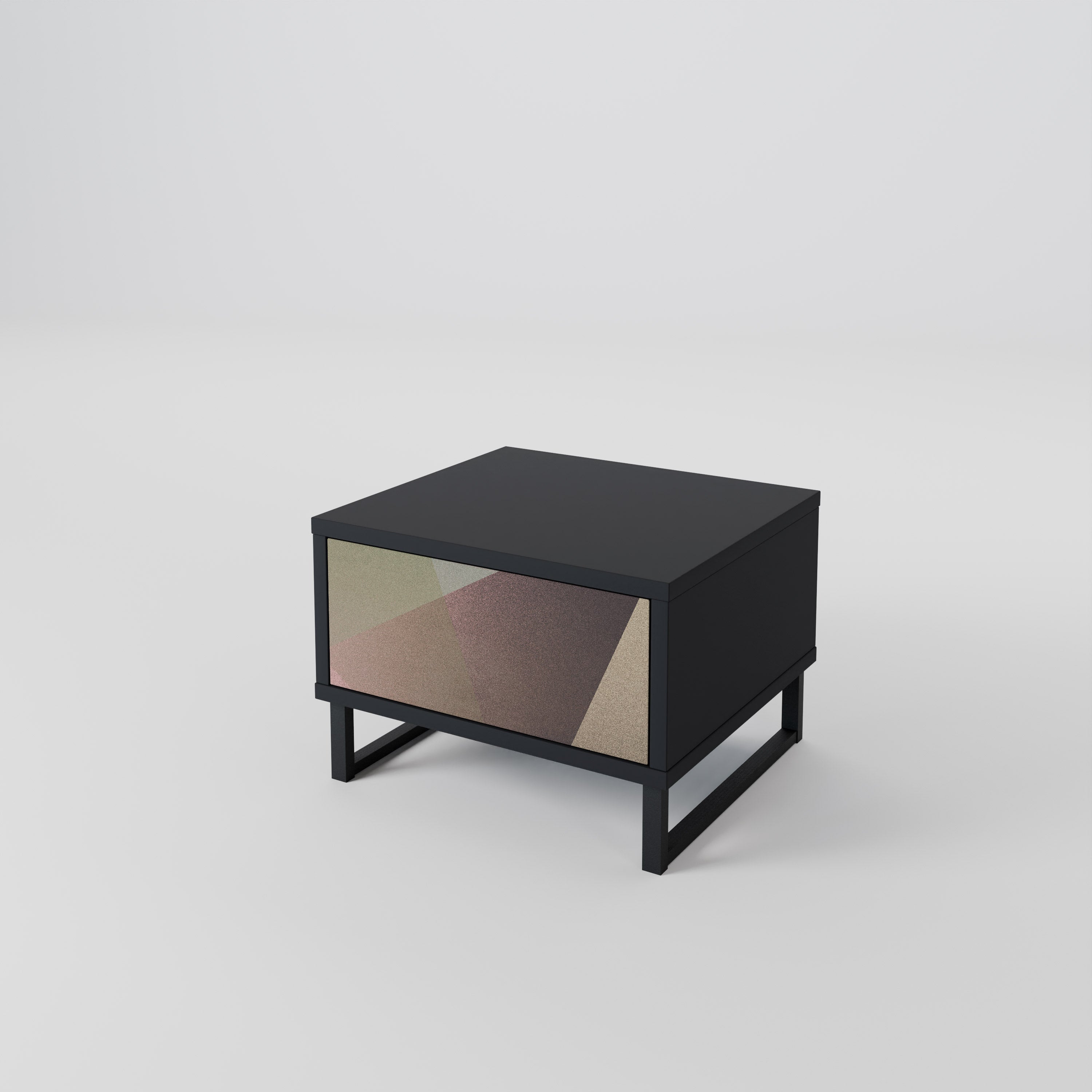 BEIGE GEOMETRY Nightstand