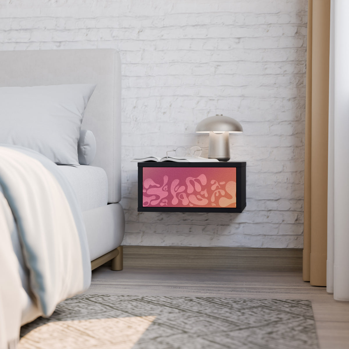 IRREGULAR PINK Nightstand with Drawer