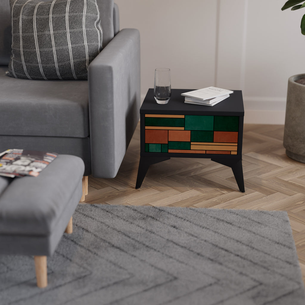 EARTHY FIGURES Κομοδίνο με συρτάρι