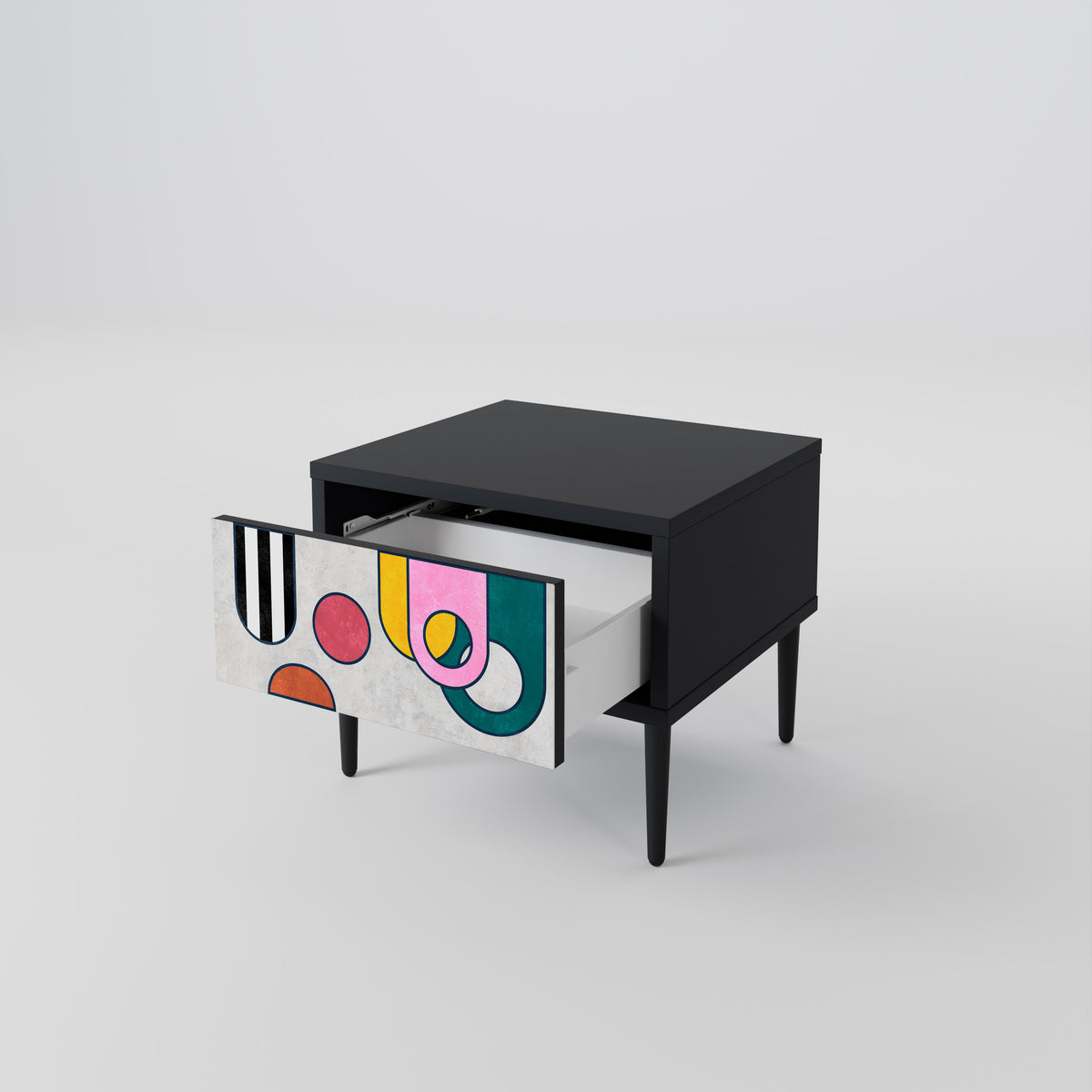 COOL STORY Nightstand with Drawer