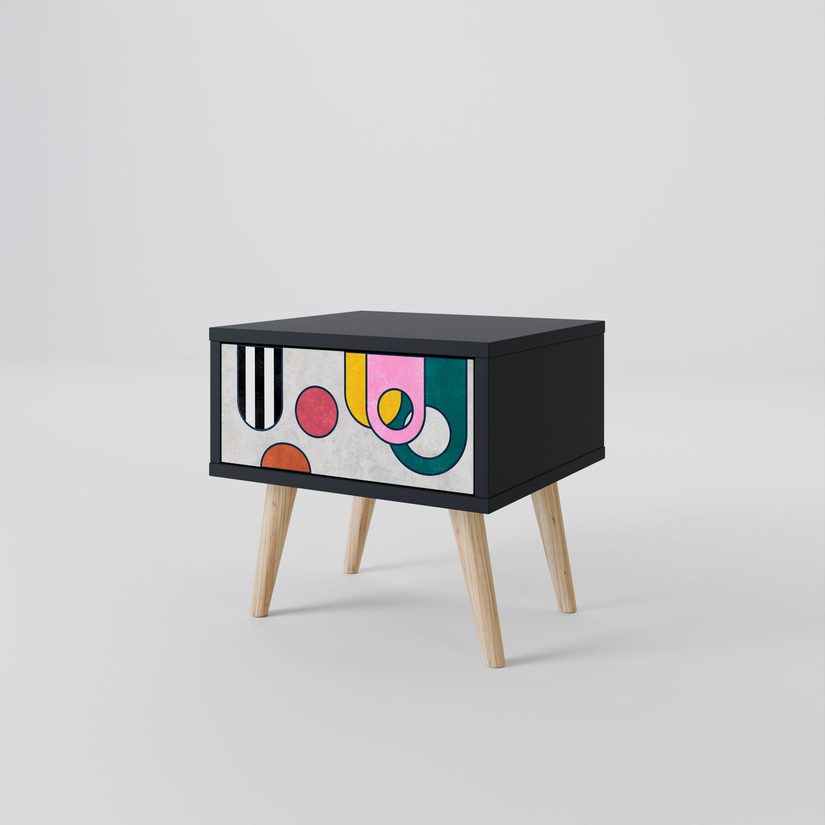 COOL STORY Nightstand with Drawer