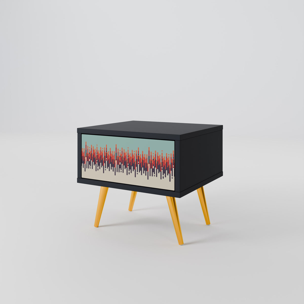 CHROMA CONTOURS Nightstand with Drawer