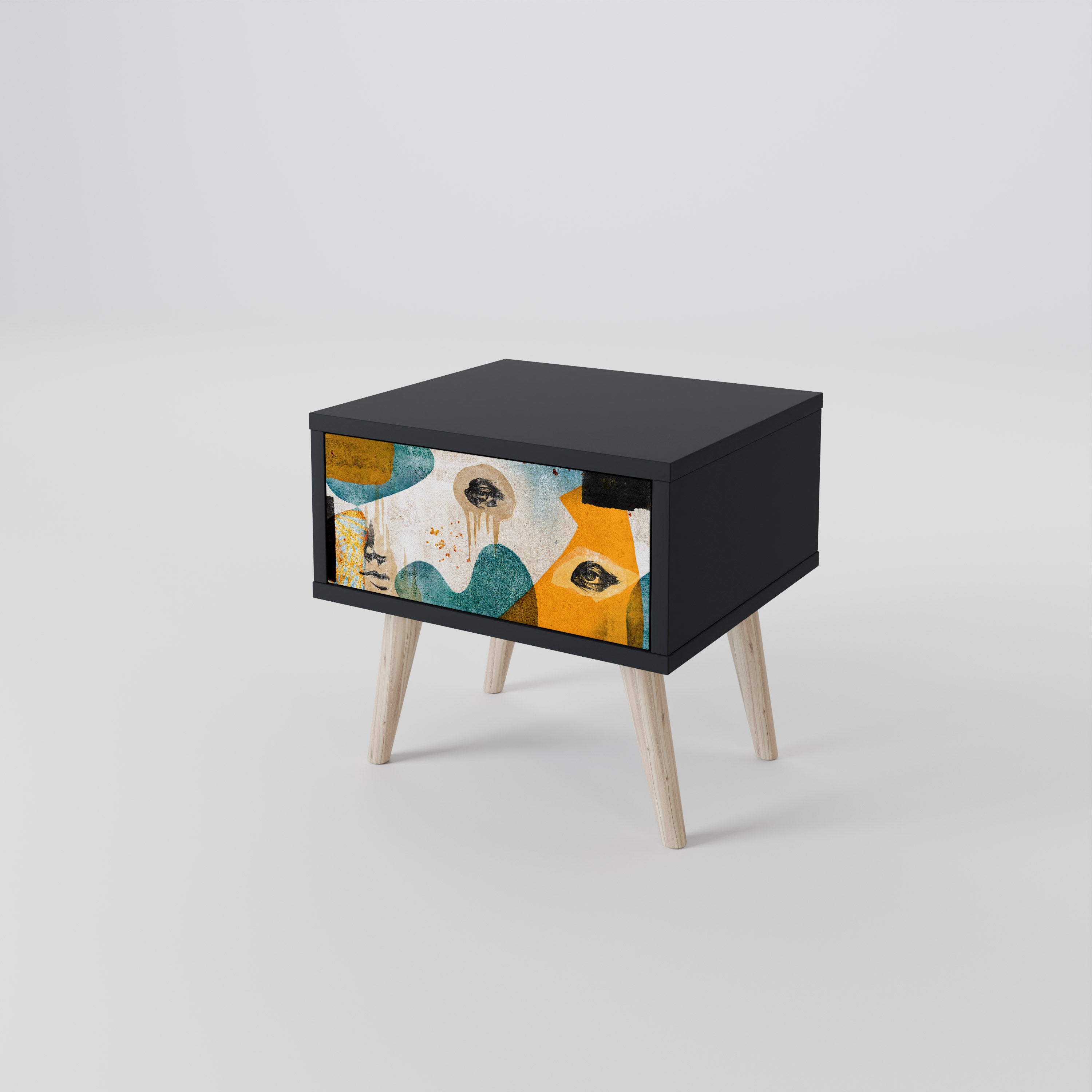 ABSTRACT FACES Nightstand