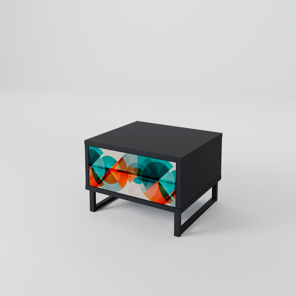 CIRCULAR RHAPSODY Nightstand with Drawer