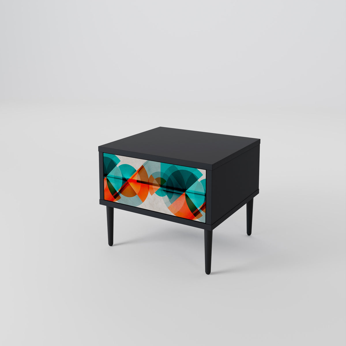 CIRCULAR RHAPSODY Nightstand with Drawer