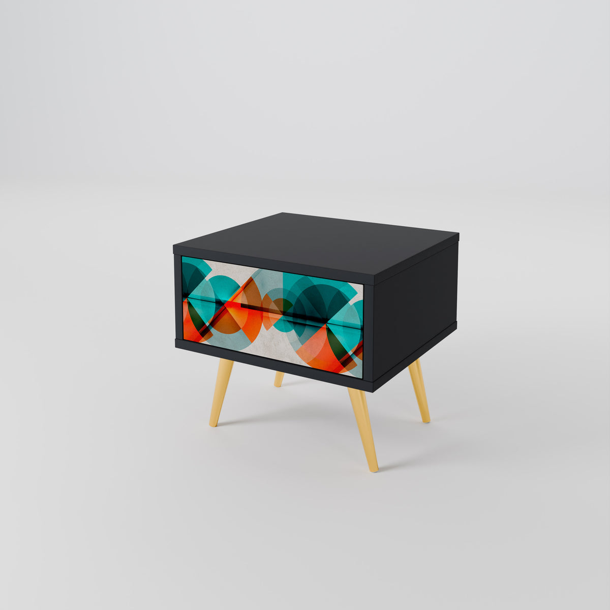 CIRCULAR RHAPSODY Nightstand with Drawer