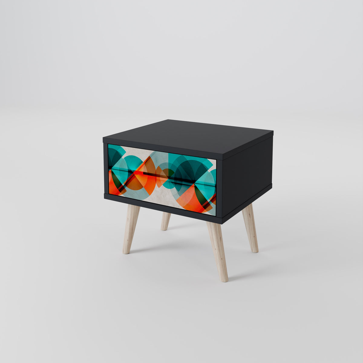 CIRCULAR RHAPSODY Nightstand with Drawer
