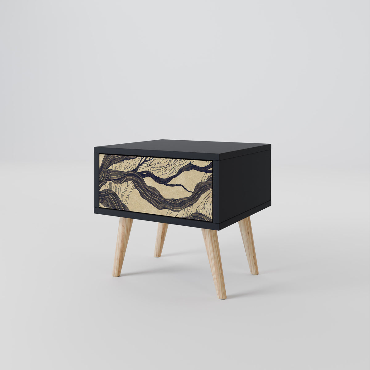 UNIFIED FRAGMENTS Nightstand with Drawer